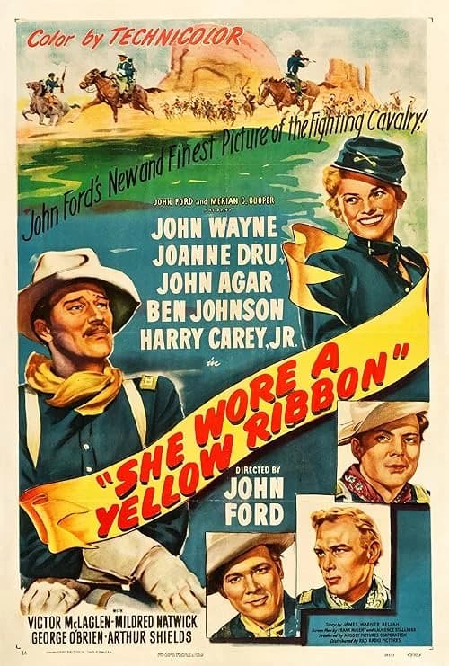 She Wore a Yellow Ribbon film posteri
